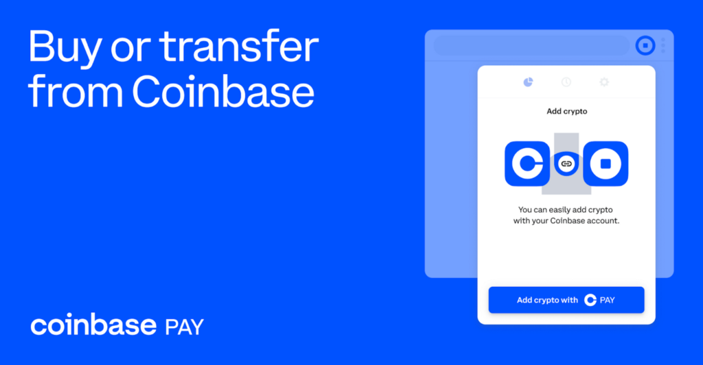 Be web3-ready in a few clicks with Coinbase Pay