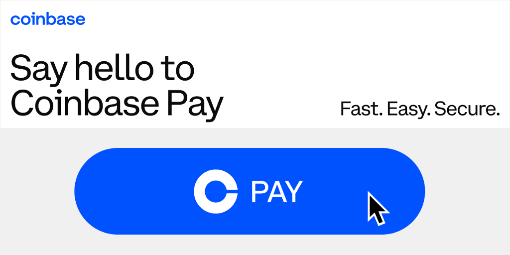 Coinbase Pay, the easiest way to purchase or transfer crypto, is now available for web3 developers